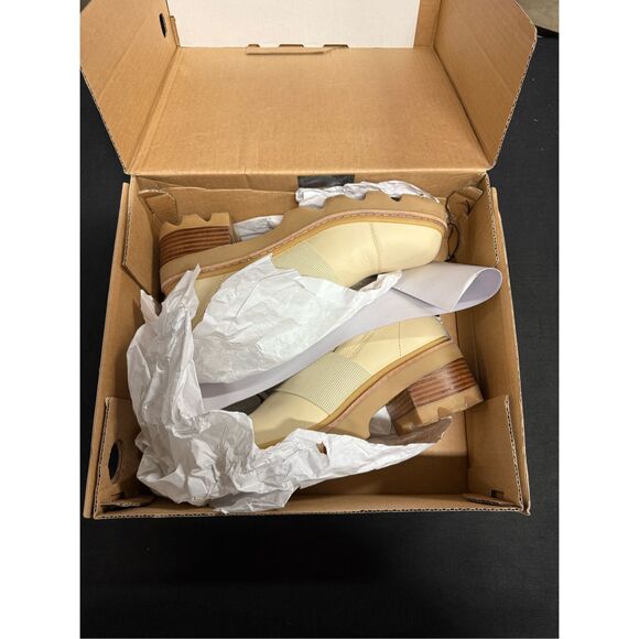 Sorel Joan Now Waterproof Lug Sole Loafers 9.5 Bleached Ceramic Gum 16 - Picture 1 of 6